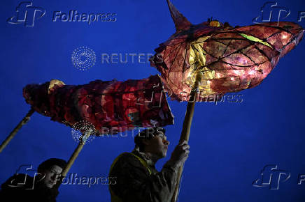 Bolsover Lantern Parade in Derbyshire