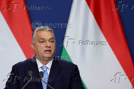 Hungarian Prime Minister Viktor Orban holds an international press conference in Budapest