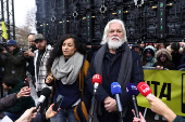 Anti-whaling environmental activist Paul Watson attends a press conference in Paris