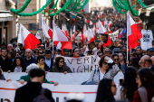 Protest against a government-proposed law, in Valletta