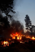 Wildfire near Chico, California