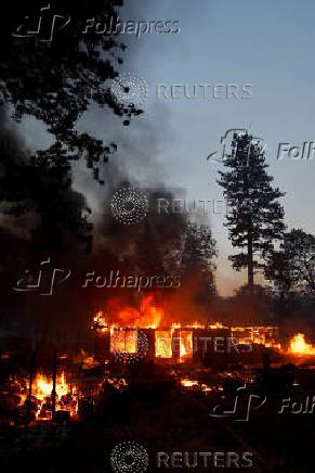 Wildfire near Chico, California