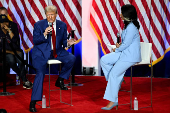 Republican presidential nominee and former U.S. President Trump holds a town hall event in La Crosse