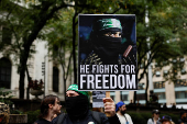 Protest against Israel's strikes on Gaza and Lebanon in New York City