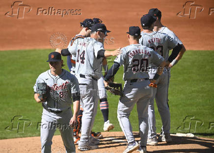 MLB: ALDS-Detroit Tigers at Cleveland Guardians