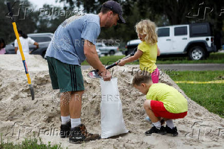 Preparations for Tropical Storm Milton, in Seminole, Florida