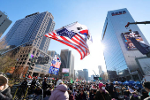 Protesters attend a rally supporting South Korean President Yoon Suk Yeol, in Seoul