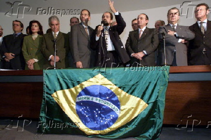 Ato da oposio durante manifestao