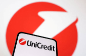 FILE PHOTO: Illustration shows Unicredit Bank logo