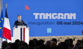French President Macron inaugurates CMA CGM innovation centrer