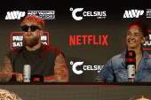 Pre-fight press conference between Jake Paul and Mike Tyson