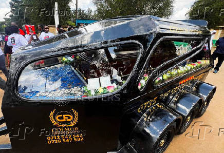 Funeral procession of slain Olympian Rebecca Cheptegei, in Eldoret