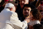 Pope Francis holds the weekly general audience