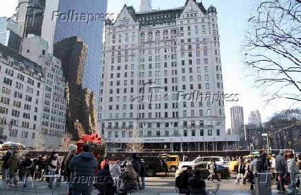 Vspera de natal na cidade de nova york.