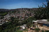 Vista de favelas na Brasilndia, na zona norte de SP