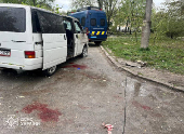 Aftermath of a Russian missile attack in Chernihiv