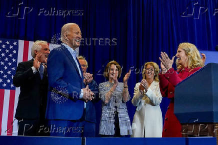 U.S. President Biden attends a campaign event at the Martin Luther King Recreation Center, in Philadelphia