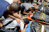 Funeral of Palestinians who were killed in an Israeli raid, in Jenin