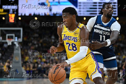 NBA: Preseason-Minnesota Timberwolves at Los Angeles Lakers