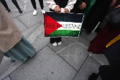 Rally in support of the Palestinian people in Belgrade