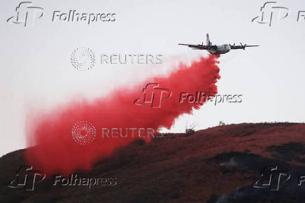 Mountain Fire in Santa Paula, California