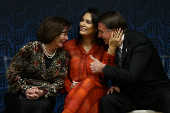 A procuradora Raquel Dodge em evento com Jair Bolsonaro e a primeira-dama, Michelle