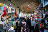 Iranians shop at Isfahan Bazaar, after a reported Israeli attack on Iran, in Isfahan Province
