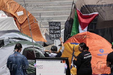 Pro-Palestinian student encampment at the University of California Berkeley