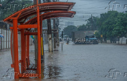 Alagamento causado pela chuva em Esteio (RS)