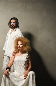 A cantora Vanessa da Mata e o diretor Jorge Farjalla