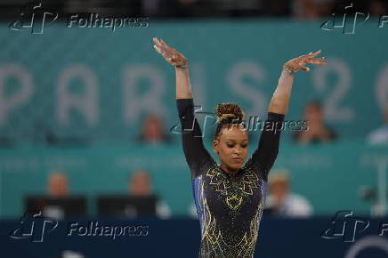 Rebeca Andrade no qualificatrio da ginstica artstica em Paris