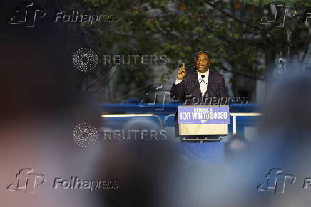 U.S. Second Gentleman Emhoff headlines Get Out The Vote event in Pennsylvania