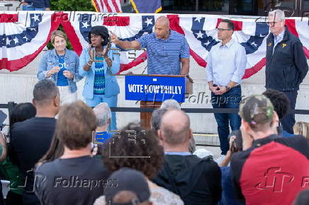 Democratic Governors Rally for Harris-Walz in Philadelphia, Pennsylvania