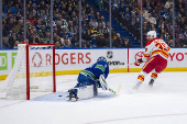 NHL: Calgary Flames at Vancouver Canucks