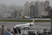 Manh com garoa no aeroporto de Congonhas