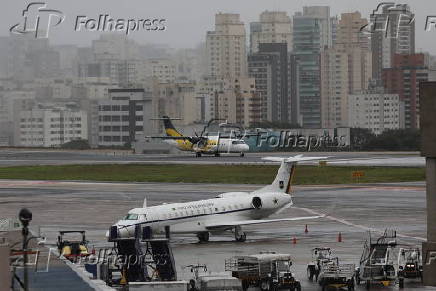 Manh com garoa no aeroporto de Congonhas