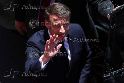 Chile's President Gabriel Boric and France's President Emmanuel Macron visit icebreaker 'Almirante Viel', in Valparaiso