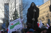 Polish farmers protest in Warsaw