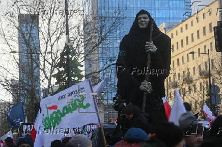 Polish farmers protest in Warsaw