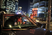 Supporters of Israeli hostages, kidnapped during the deadly October 7 2023 attack by Hamas, demand a deal as they protest amid ongoing negotiations for a ceasefire in Gaza, in Tel Aviv