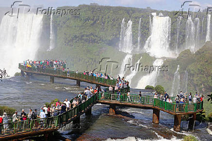Parque nacional das Cataratas do Iguau, localizado no Paran