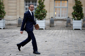 Meeting of the newly-named French government at Matignon in Paris