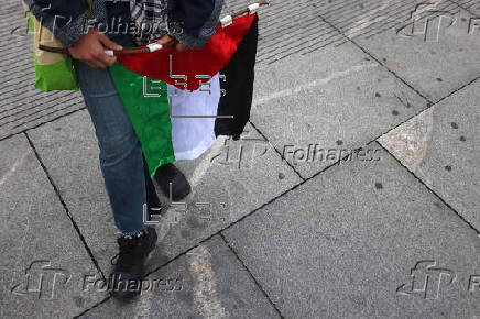 Rally in support of the Palestinian people in Belgrade