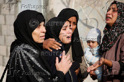 Aftermath of an Israeli strike in Khan Younis