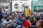 Protest against Awami League party on Noor Hossain Day in Bangladesh