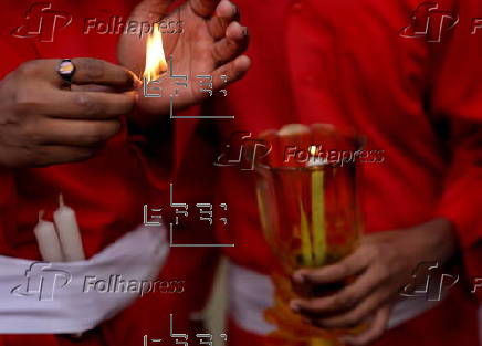 Feast of Christ prayer in Kolkata, India