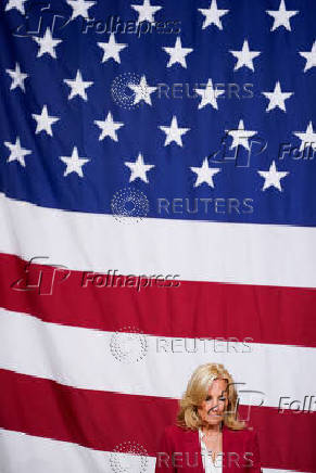 U.S. President Biden attends a dinner with U.S. service members and their families ahead of Thanksgiving at U.S. Coast Guard Sector New York on Staten Island