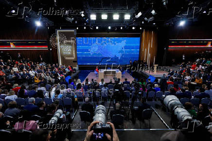 Russia's President Putin holds the annual press conference in Moscow