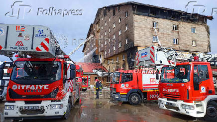 Hotel fire at Turkish ski resort