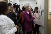 Senator Elizabeth Warren tours Head Start School